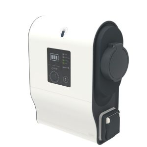Legrand Borne monophasée plastique avec lecteur RFID Green ‘up Premium pour 1 véhicule électrique Modes 2 et 3 - 7,4kW 32A