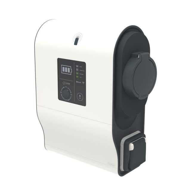 Legrand Borne monophasée plastique avec lecteur RFID Green ‘up Premium pour 1 véhicule électrique Modes 2 et 3 - 7,4kW 32A