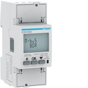 Compteur monophasé direct 80A 2M MBUS MID Réf ECM180D